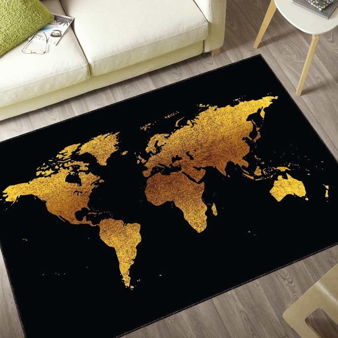 World Map Rug History Rug Map Rug Map Rug for Home Map Etsy