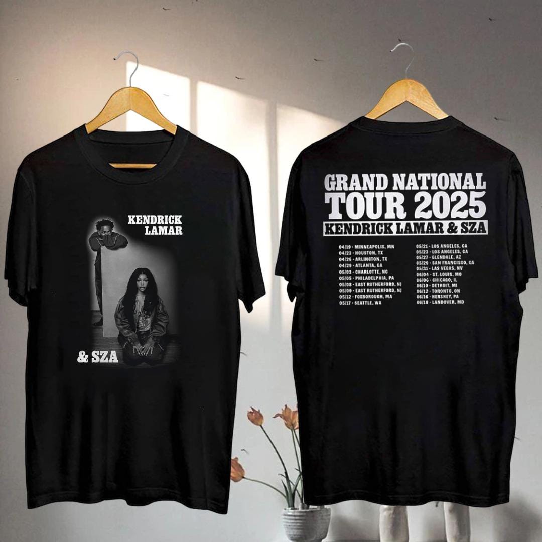 Kendrick Lamar 2025 Grand National Tour Tshirt, Kendrick Lamar & SZA