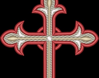 Crucifix Embroidery Design, Cross Embroidery Design, 12 Sizes. INSTANT ...