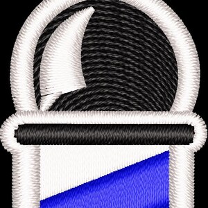 Peut inclure: Un poteau de barbier blanc avec des rayures rouges, blanches et bleues. Le poteau a un sommet noir avec une lune croissante blanche.