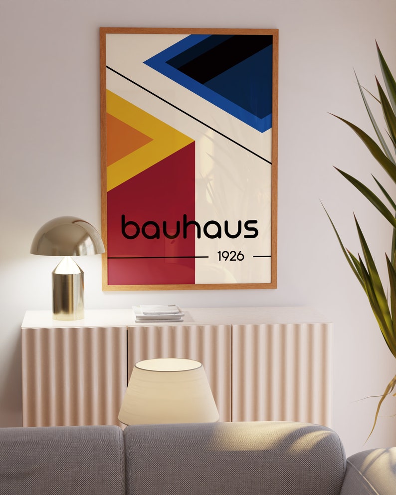 Vintage Bauhaus Poster Setretro Wall Artbauhaus Printwall - Etsy
