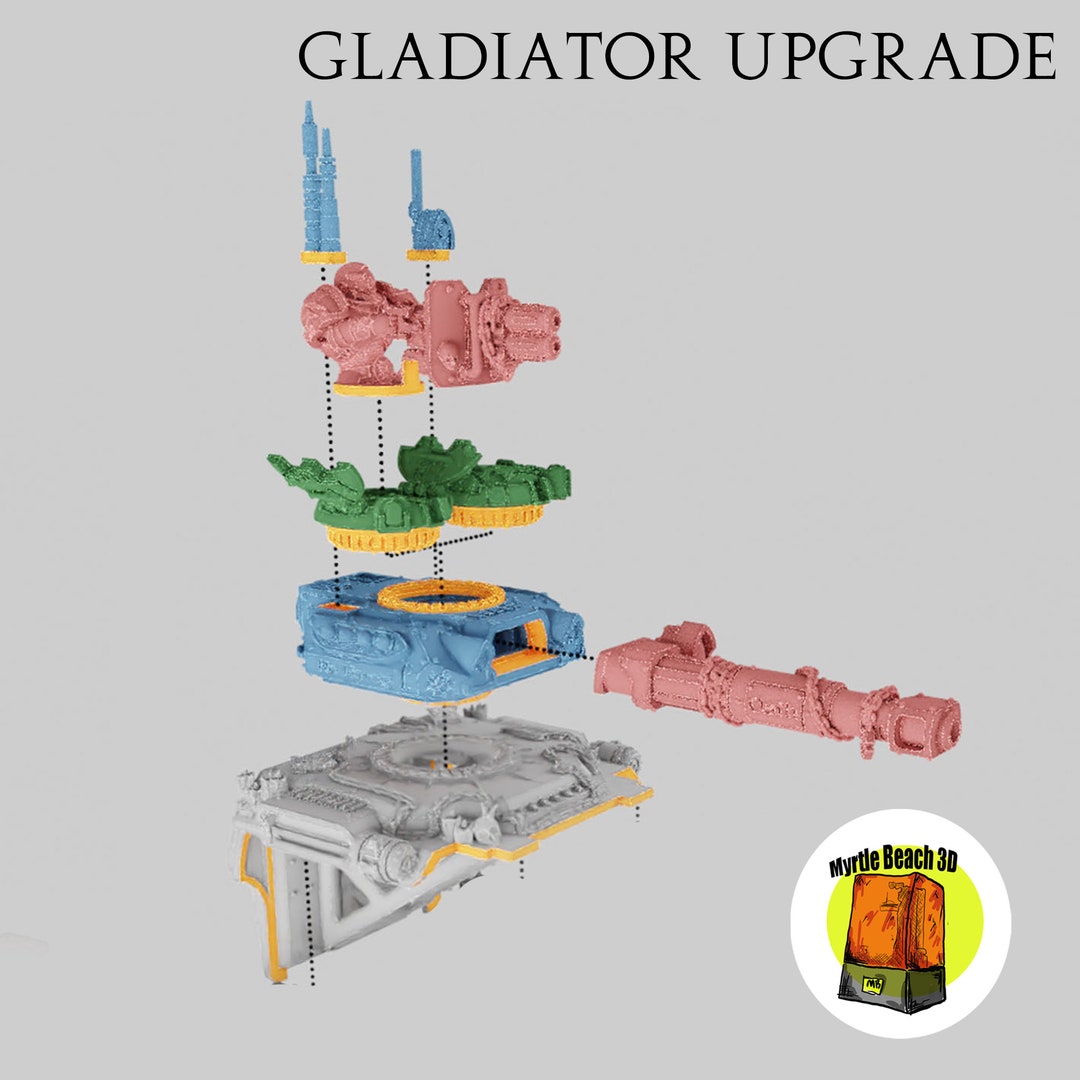 Gladiator Upgrade Kit 3d Printed / Black Crusader's / Etsy