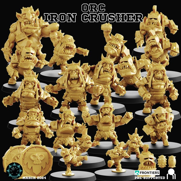 Ork - Iron Crusher - (Fantasy Football Tabletop) Bloodbowl / Free Shipping
