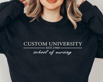 Custom College Sweatshirt: Personalized University Program Gift