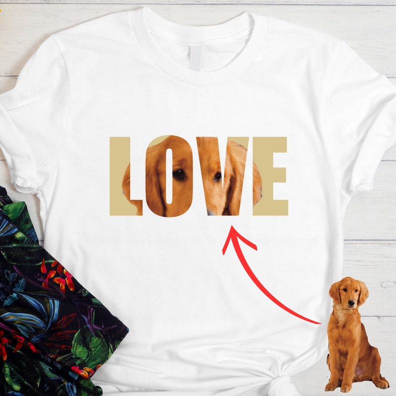 Custom Pet Shirt Pet Photo Name Custom Dog Shirt Personalized Dog Shirt