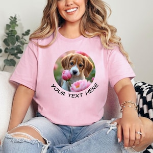 Custom Pet Photo Shirt: Personalized Dog Cat Tee, Pet Lover Gift