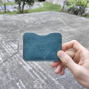 Cartera de cuero hecha a mano, Cartera personalizada, Cartera unisex, Tarjetero, Cartera vertical de cuero, Tarjetero de cuero