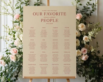 Modern Wedding Welcome Sign Template, Colorful Bright Typographic Editorial Stationery, Display Decor, Printable Digital Download, SORIN