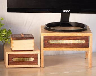 Juego de accesorios de escritorio (3 piezas): Organización y decoración de escritorio