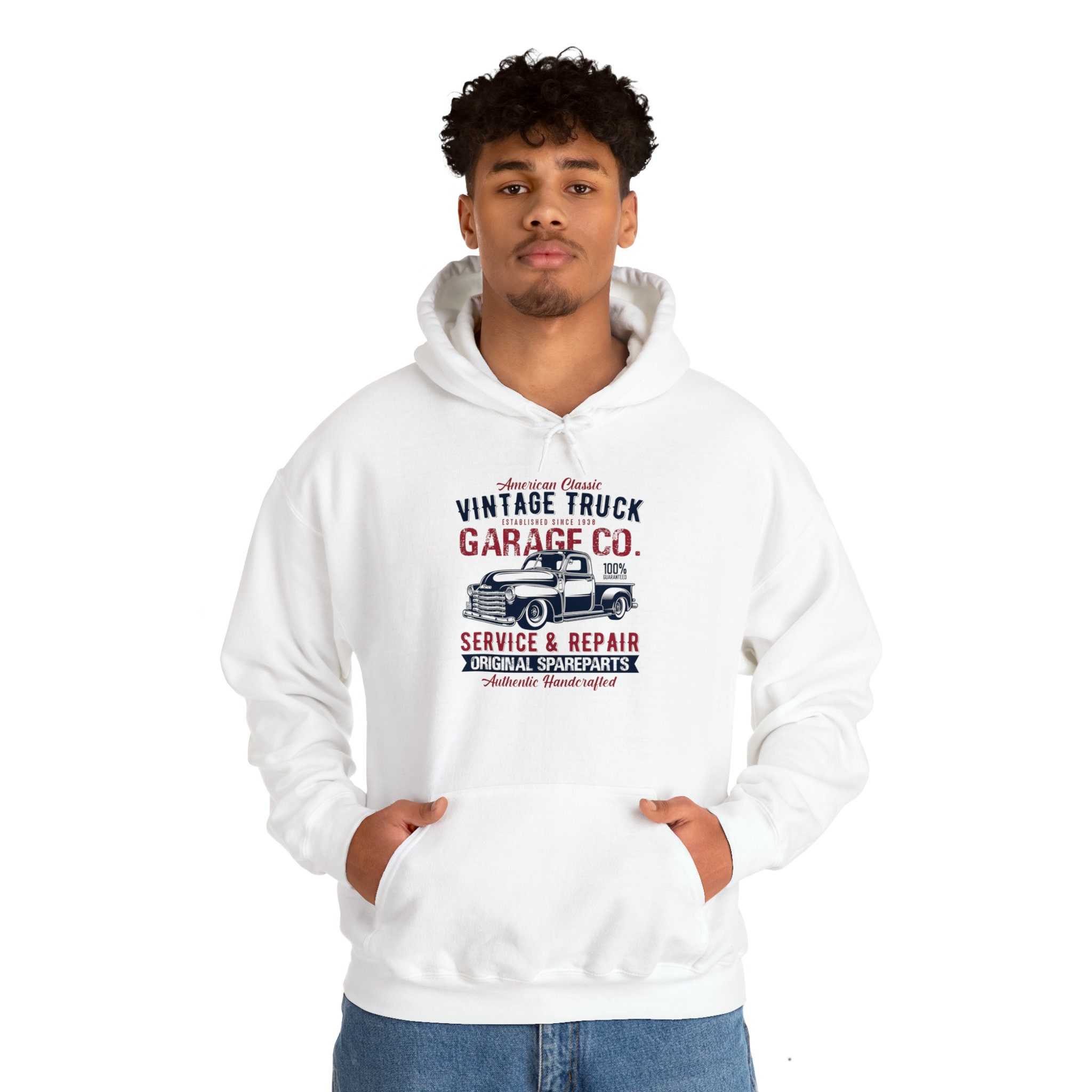 Vintage Truck Garage Co. Hoodie Sweatshirt - Etsy