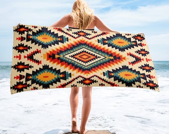 Mexican Bohemian Beach Towel: Vibrant Summer Style