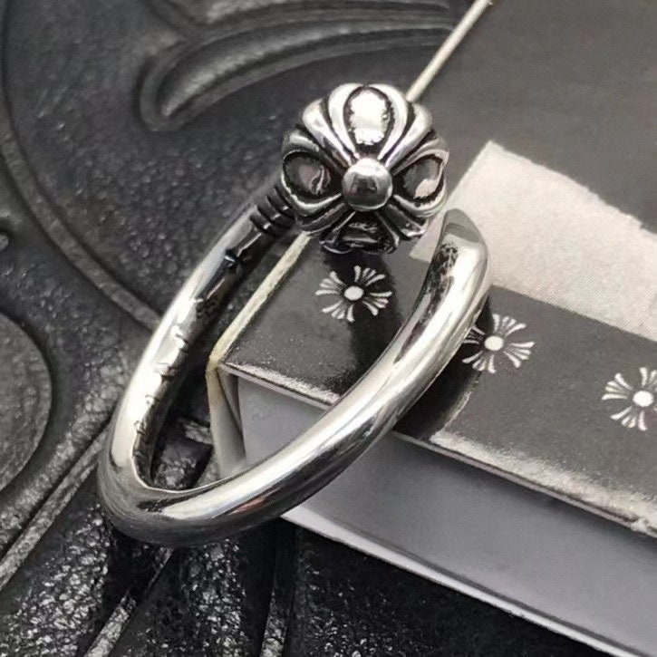 Chrome Hearts Style Ringchrome Hearts Ringgothic Rings Punk - Etsy