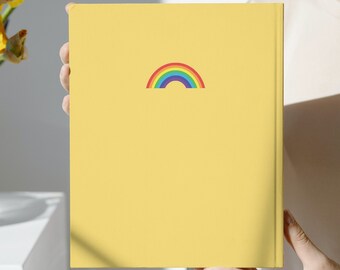 Rainbow yellow notebook