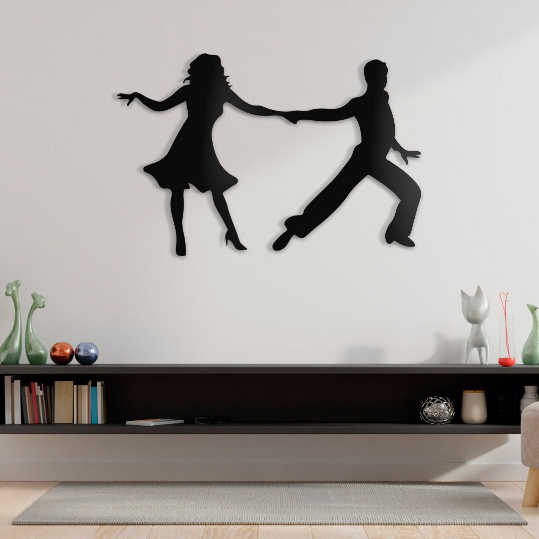 Dancing Couple Metal Wall Art Couple Metal Wall Decor Gift for Him/her