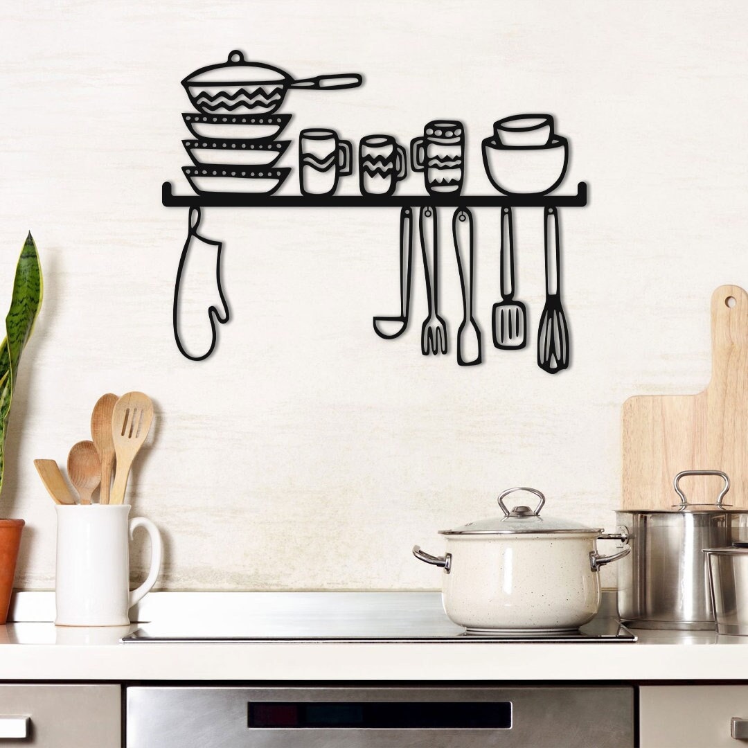 Kitchen Metal Wall Art Kitchen Decor Gift for Him/her Chef Metal Wall Decor Gift for Wife
