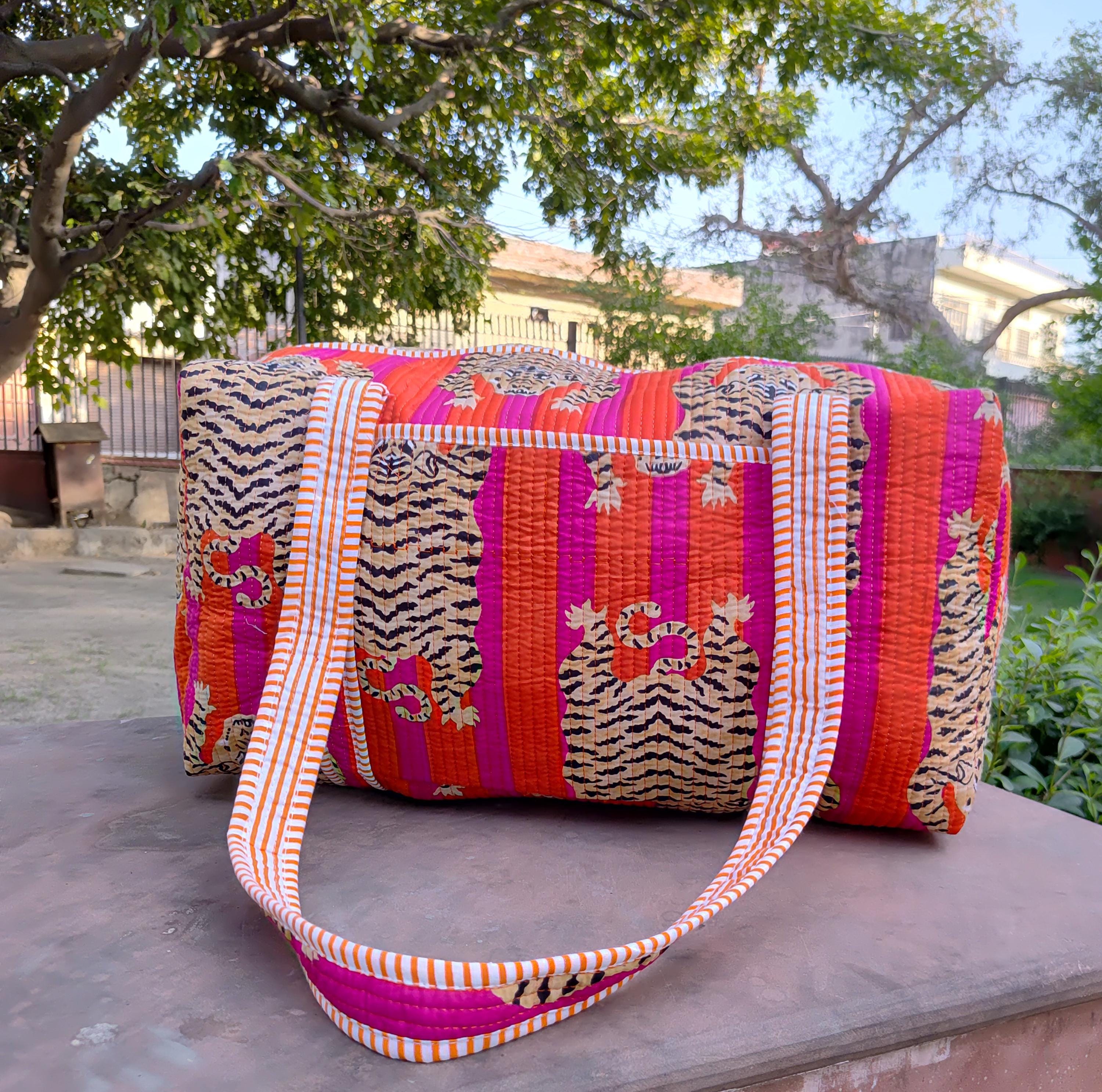 Borsa In Cotone Mandala Fatta A Mano - India - Spesa, Spiaggia, Tracolla Donna