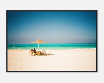 Marassi Beach, Egypt Poster - Framed Photography Art Print - Beach Wall Art - Home Decor - Film Photography - Summer Art - Boho Poster