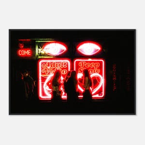 Soho, London - Framed Photography Print - Wall Art - Home Decor - Nightlife - Urban Film Photography - Street Photography - City Lights