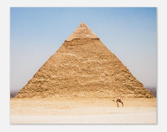 The Great Pyramid of Giza, Egypt - Unframed Film Photography Print - Wall Art - Home Decor - Art - Gift From Egypt - Pyramids Travel Photo