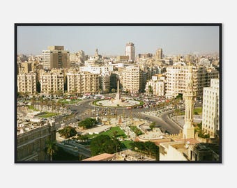 Tahrir Square, Cairo - Framed Photography Print - Wall Art - Home Decor - Egypt Travel Photo - Cityscape - Travel Gift - Cairo Film Photo
