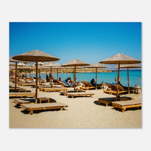 Beach Day in Greece - Unframed Photography Art Print - Wall Art - Home Decor - Summer Poster - Wall Decor - Paros - Sunny Day - Travel Gift