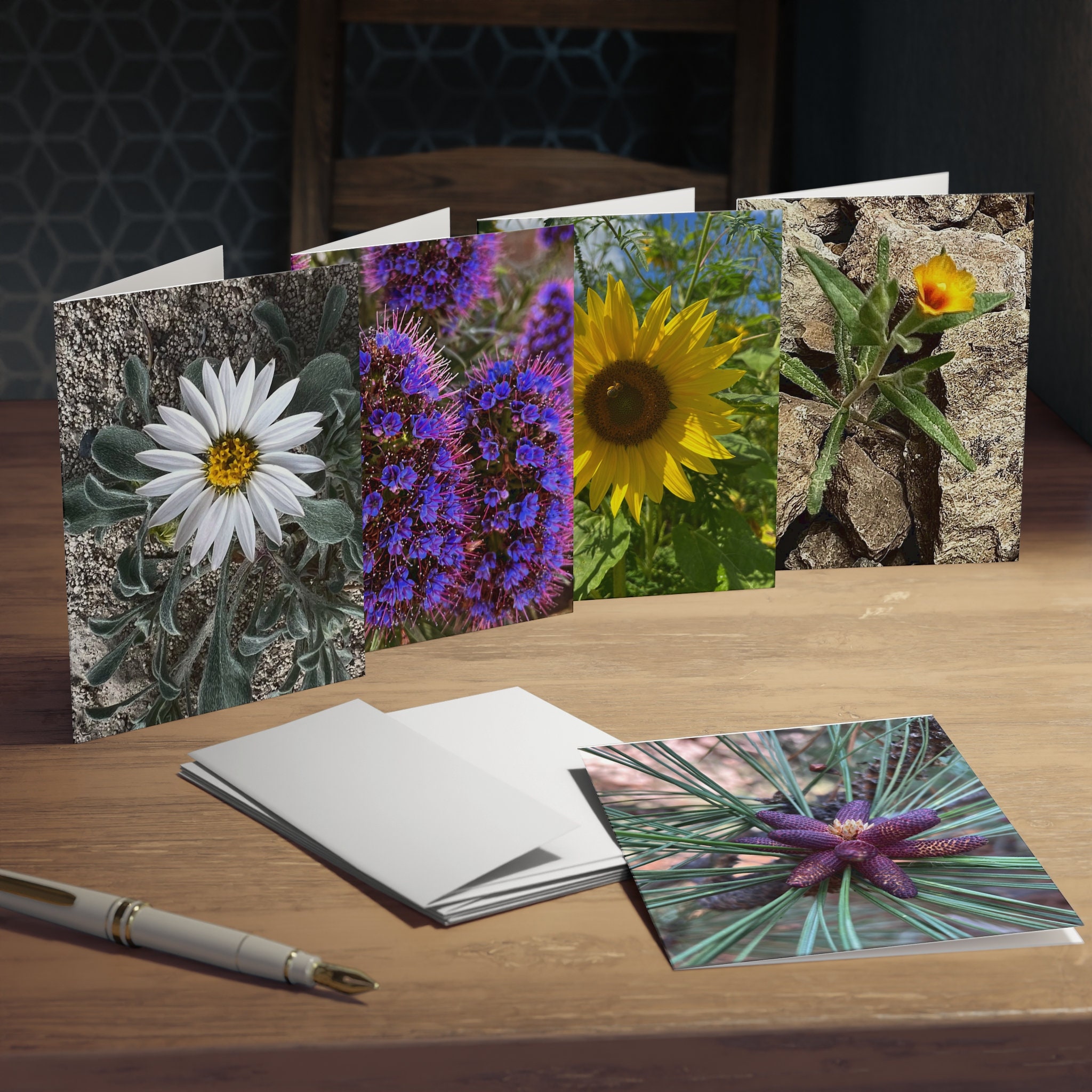 West Coast Blumen Multi-Design Grußkarten (5er Pack) leer innen
