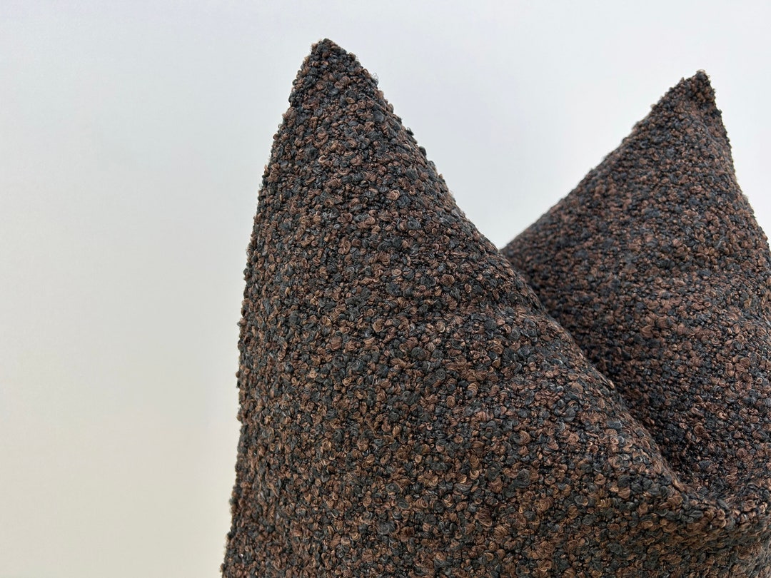 Brown Throw Pillow Cover, Brown Euro Pillow Sham, Dark Brown Cushion