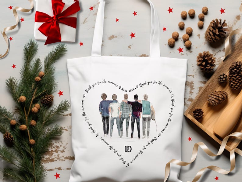 One Direction Tote Bag | 1D Merch | 1D Bag | Christmas Gift for ...