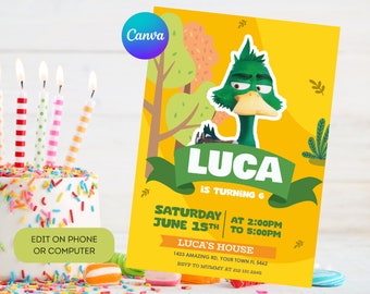 Migration movie Invitation | Kids invitation | Digital Party Invite | Modern Birthday Template Printable | Editable in Canva