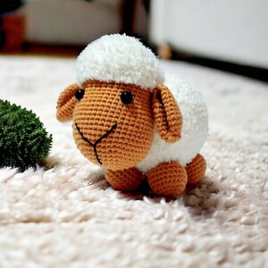 Amigurumi sheep crochet pattern PDF US/ sheep amigurumi pattern/  Crochet pet animals/  Easy amigurumi animals pattern/ Amigurumi Pufy sheep