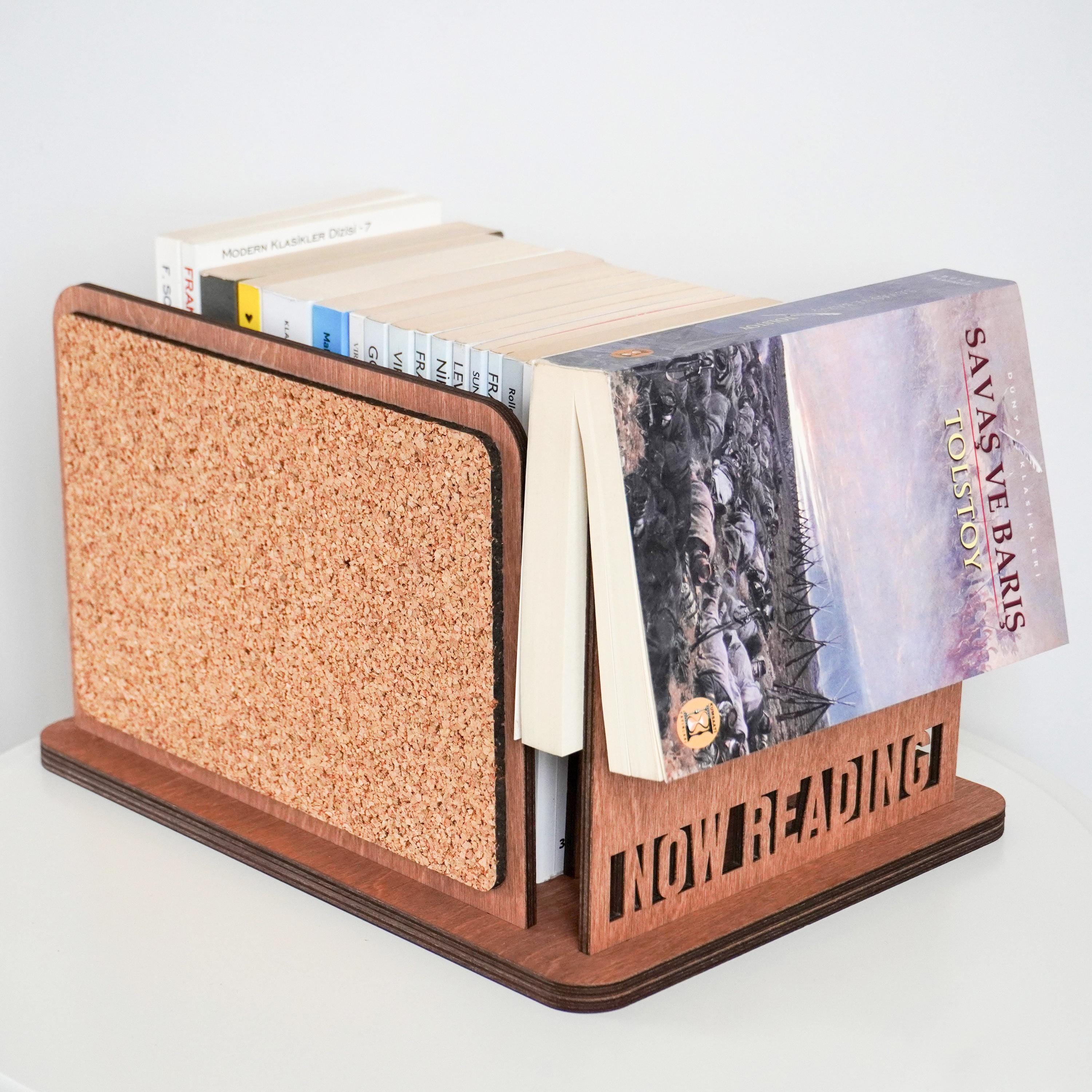 Personalized Book Stand With Cork Board: Birch Plywood Book Rest - Etsy