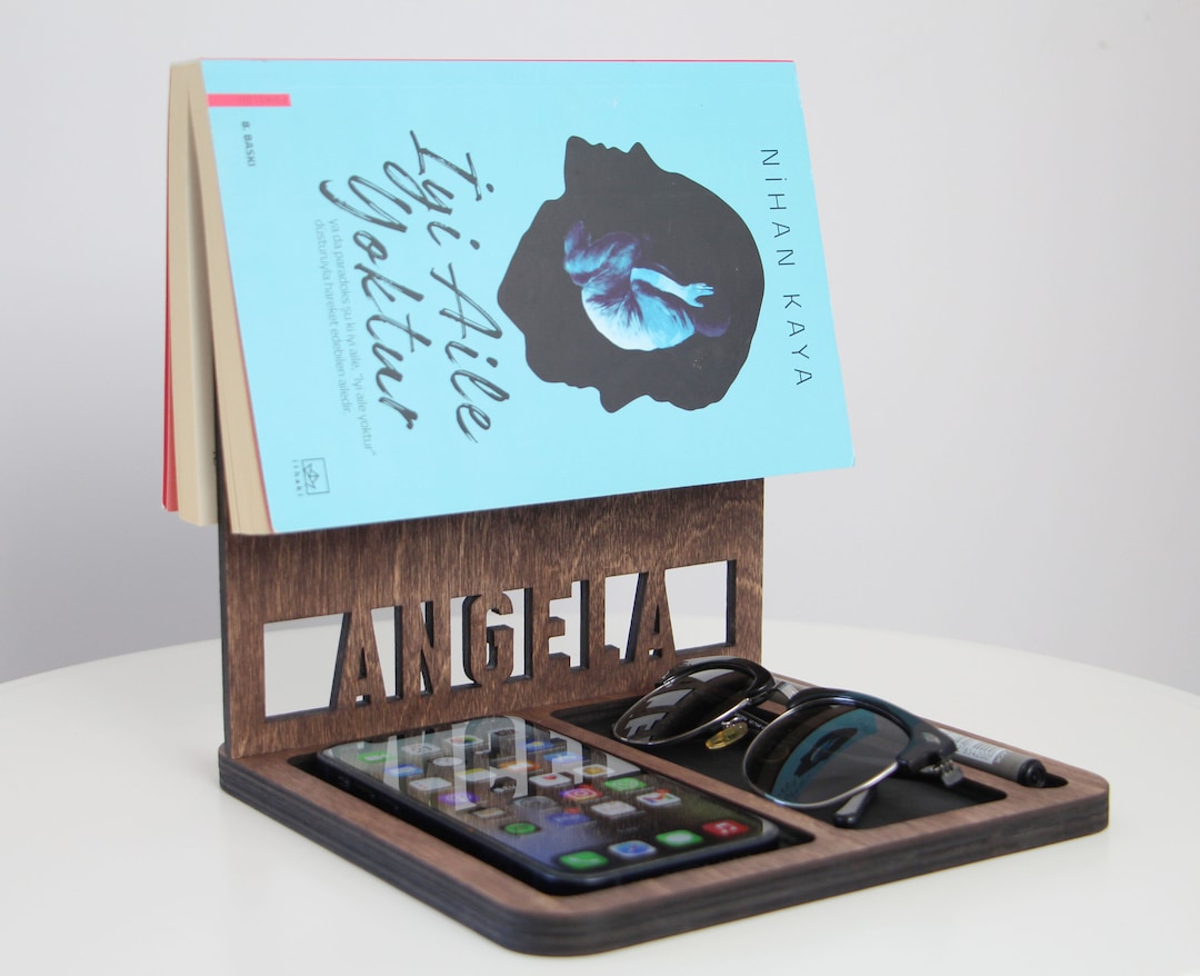 Personalized Wooden Book Stand: Laser Cut Birch Plywood - Etsy