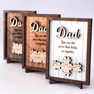 Papa Gift, Grandpa Gifts, Fathers Day Gifts, Personalized Dada Puzzle Sign, Grandpa Father&#39;s Day, Personalized Gifts For Papa from Grandkids