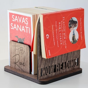 Book Organizer for Desk, Book Stand, Book Holder, Book Gifts for Book Lovers, Librarian Gifts, Gifts for Readers, Book Nook, Book Shelves