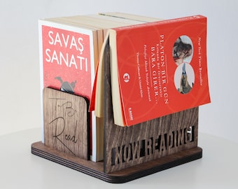 Personalized Book Stand, Book Lover Gift, Gifts For Book Lovers, Gifts For Readers, Book Nook, Gifts For Bookworms, Personalized Book Holder