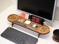 Personalized Wood Desk Organizer, Custom Docking Station, Office Desk Accessories, Custom Tablet and Phone Stand, Custom Organizer Gift