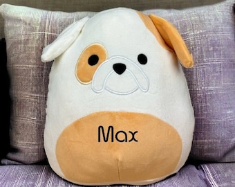 Personalized plush toy approx. 30 cm, cuddly friend, sleeping animal, birthday gift, Easter gift, dog