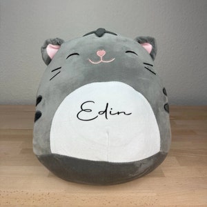 Kuscheltier personalisiert ca. 30cm, Kuschelfreund, Schlaftier, Geburtstagsgeschenk, Ostergeschenk, Katze Bild 4