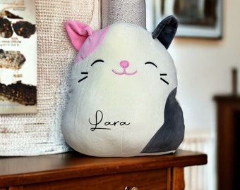 Peluche personalizado de unos 30 cm, amigo tierno, animal dormido, regalo de Pascua, gato