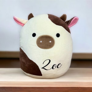 Cuddly toy personalized approx. 30 cm Easter gift cuddly friend, sleeping animal birthday gift cow stuffed toy gift idea
