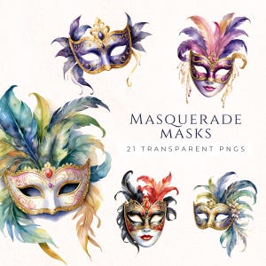 Maskerade Maske Clipart Sofortiger Download PNG, venezianische Maske Kunst, Karneval Scrapbook Versorgung, Handwerk Clip Art, Junk Journal Decor