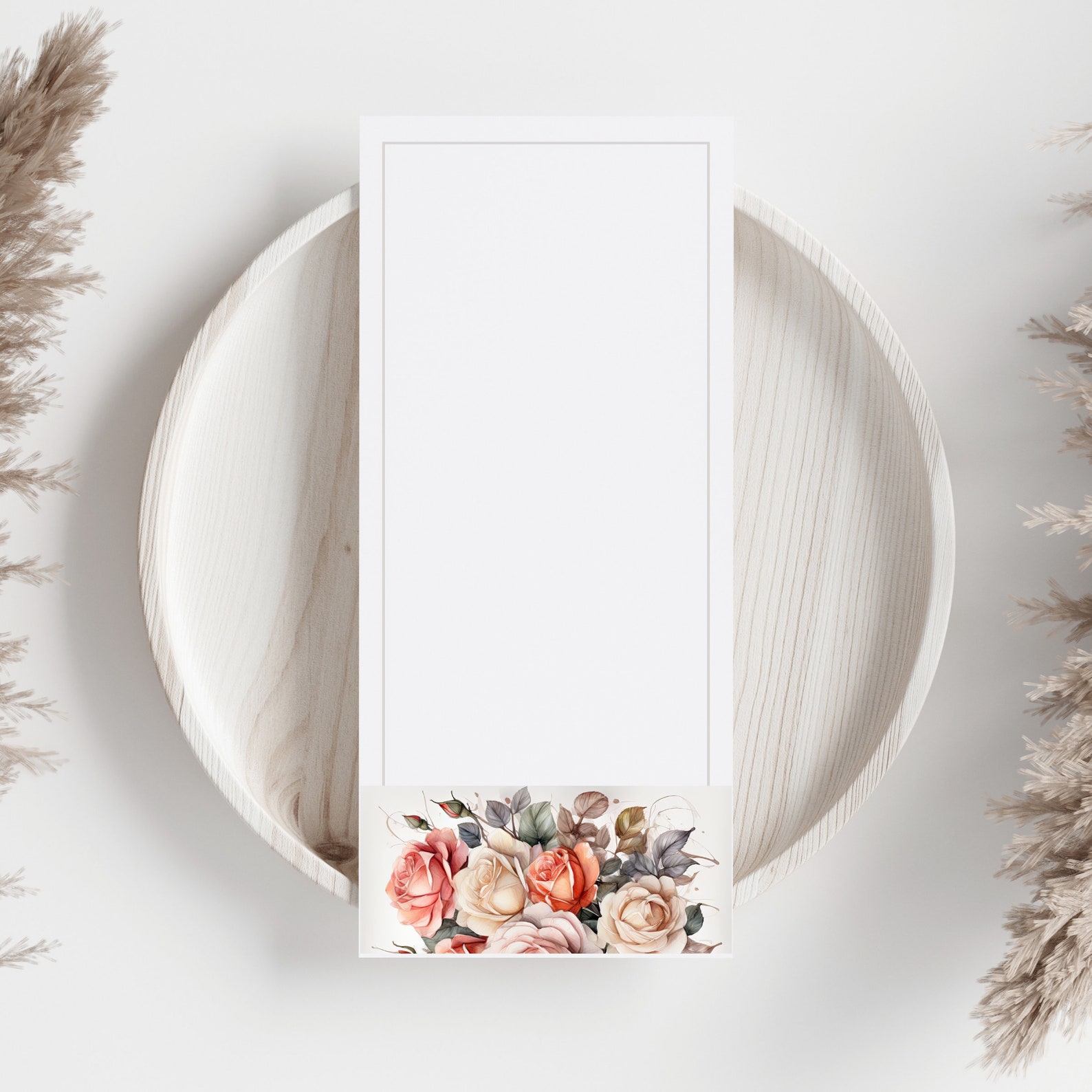 Watercolor Birth Month Flowers, Full Background Clipart, Instant