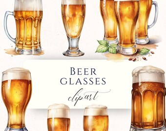 Beer Glass Clipart PNG, Pub Drink Graphics for Junk Journals, Scrapbooking and Paper Crafting