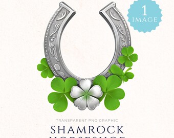 Horseshoe Clipart, Glitter Horseshoe Clipart, Saint Patrick's Day ...