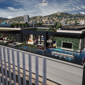 FiveM Mansion Villa 25 - Penthouse op het dak MLO
