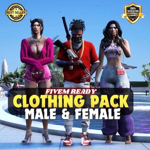 FiveM Clothing Male & Female Premium Rare - Real Brands - FiveM Ready - Optimized