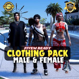 FiveM Clothes Female & Male Premium Rare - Real Brands - FiveM Ready - Optimized