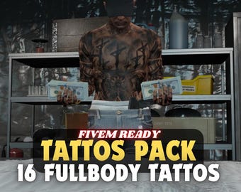 FiveM Tattoos Pack - Full Body 16 Texture Models