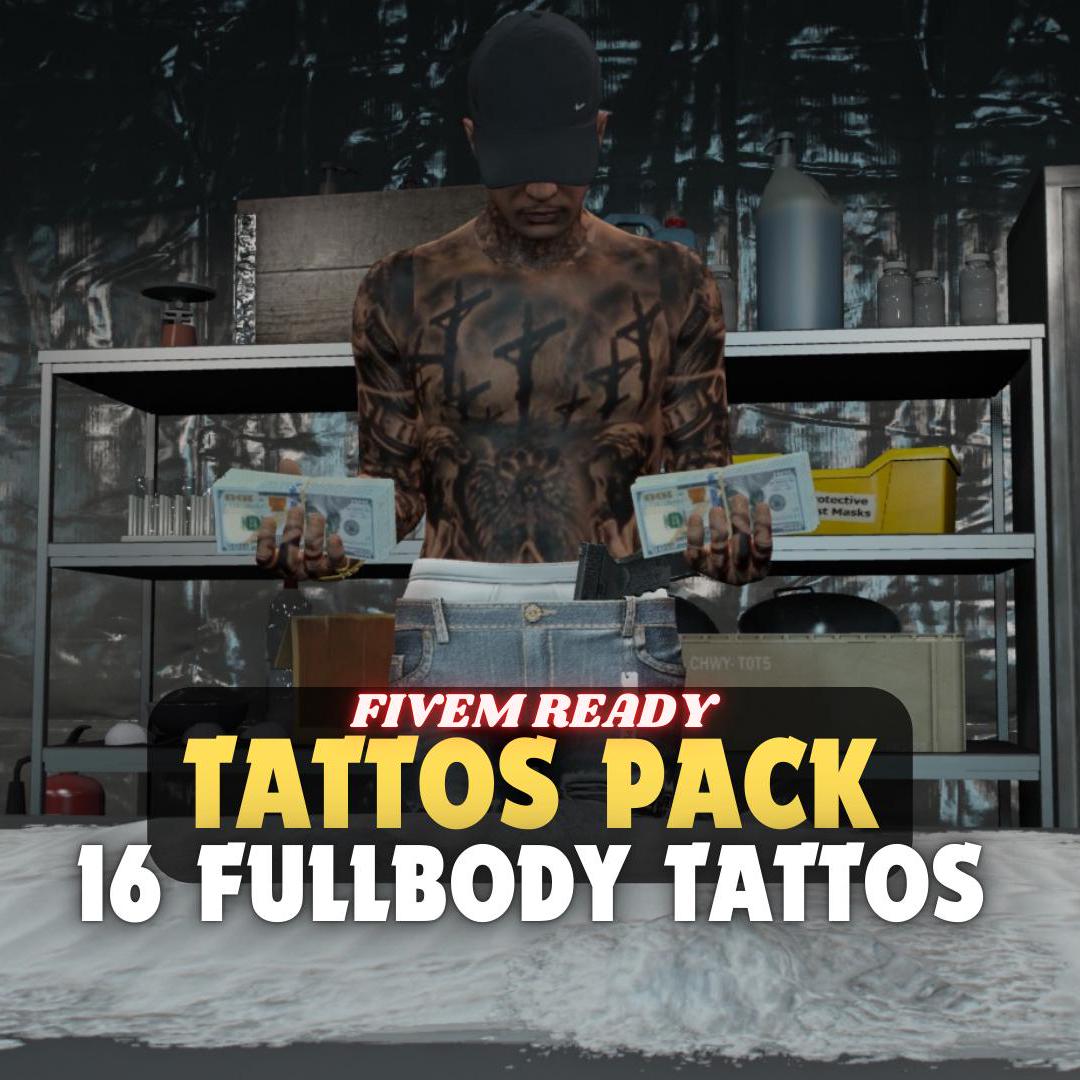 FiveM Tattoos Pack - Full Body 16 Texture Models
