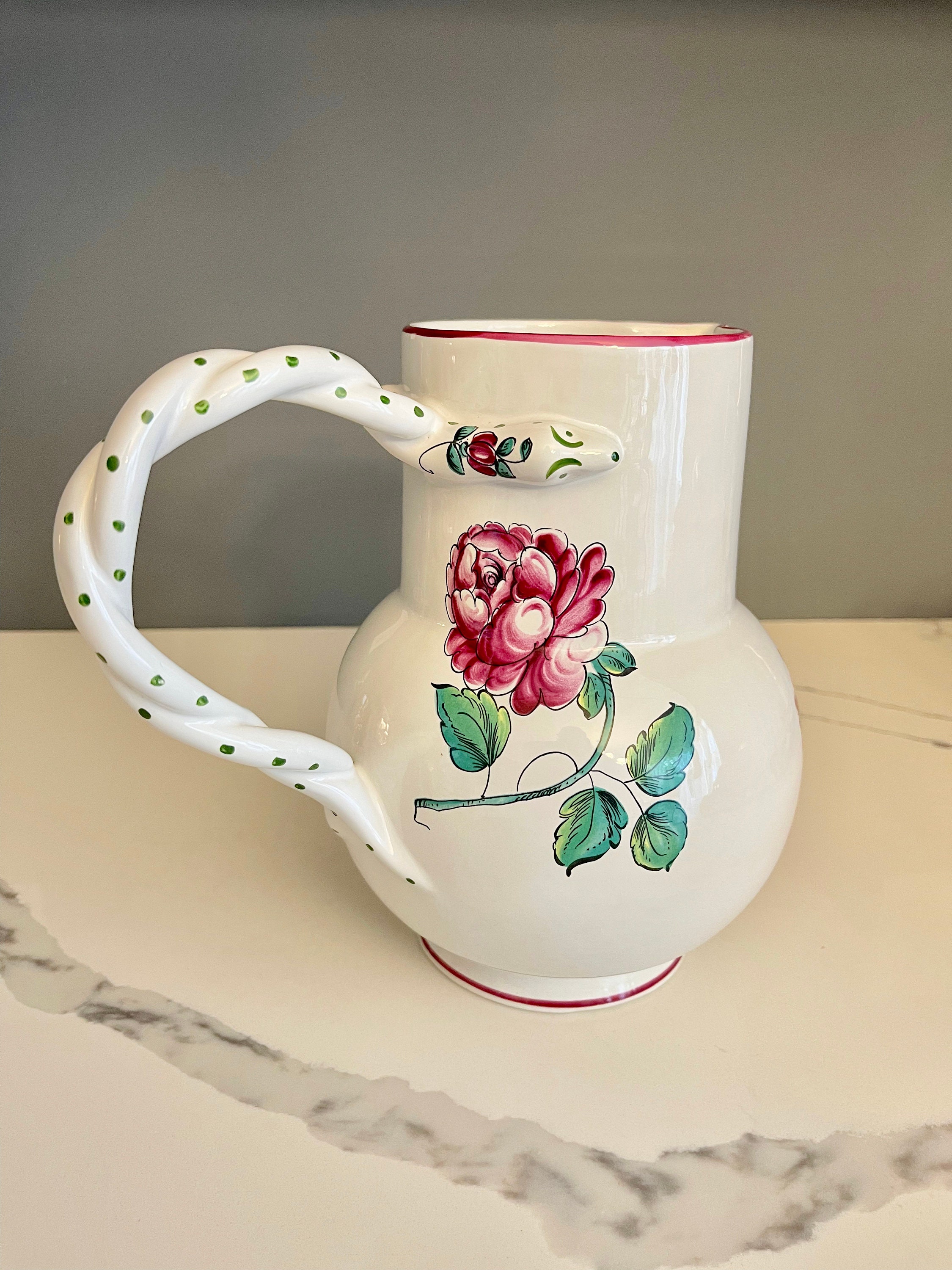 Tiffany & Company Vintage “strasbourg Flowers” Earthenware Serving